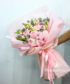 Bó Hoa Tươi Tình Yêu Lãng Mạn Tại Hoa Văn Phòng